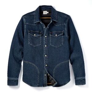 Flint and Tinder Quilted Denim Button-Up Shirt